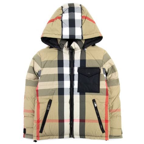 burberry boy down jacket|burberry reversible puffer jacket.